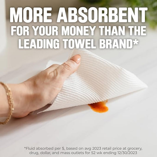 Scott Paper Towels, Choose-A-Sheet, 12 Double Rolls = 24 Regular Rolls (100 Sheets Per Roll)