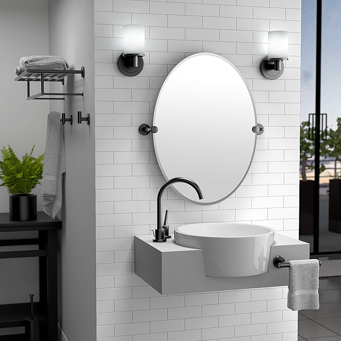 Gatco 4243BMX Latitude II Standard Toilet Paper Holder, Matte Black