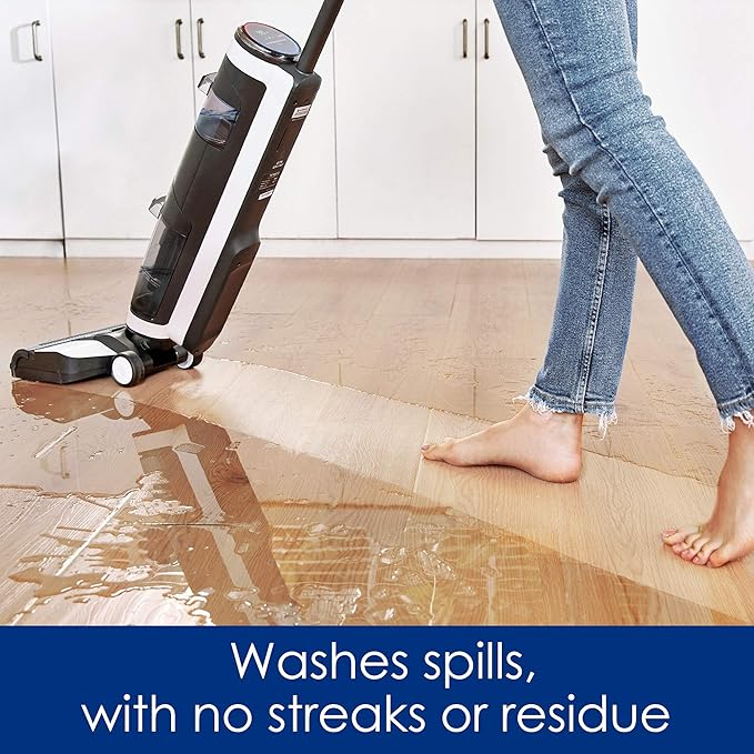Tineco Floor ONE S3 Cordless Hardwood Floors Cleaner, Lightweight Wet Dry Vacuum Cleaners for Multi-Surface Cleaning with Smart Control System (Renewed)