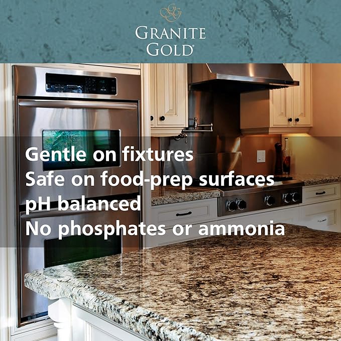 Granite Gold All-Surface Cleaner Household Cleaning For Stainless Steel, Glass, Quartz, Marble Surfaces, 40 Count