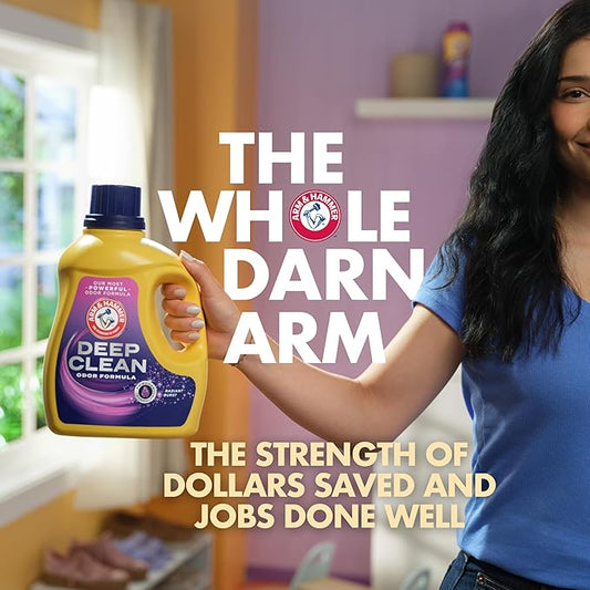 ARM & HAMMER™ Deep Clean Odor Formula Liquid Laundry Detergent, Radiant Burst Scent, 75 Fl Oz, 50 Loads