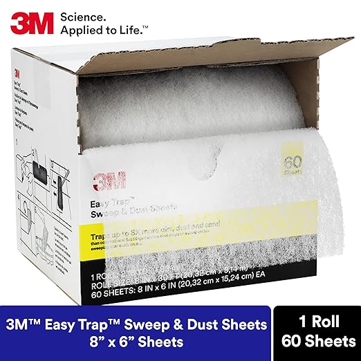 3M Easy Trap Sweep and Dust Sheets, 60ct (Pack of 8)