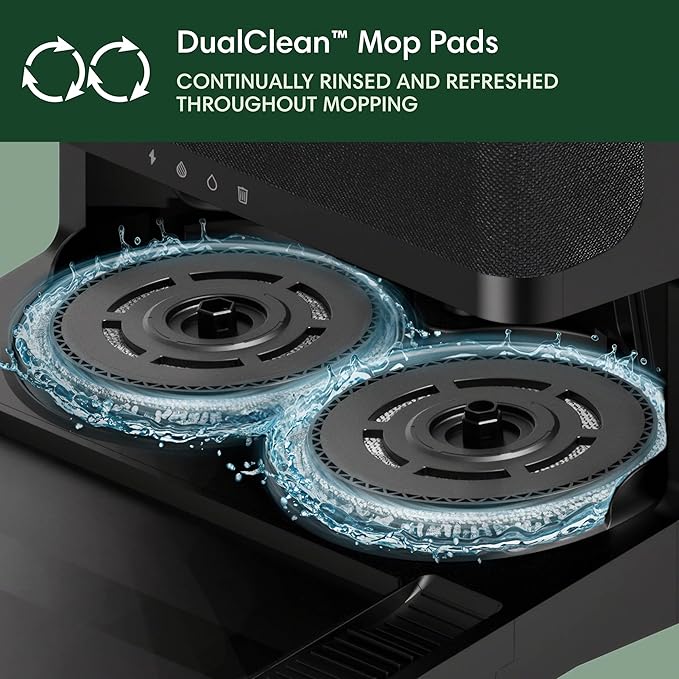iRobot Roomba Plus 405 (G181) 2in1 Vacuum & Mop Robot with AutoWash Dock - Dual Spinning Mop Pads, Smart & Fast Mapping, Ideal for Pet Hair, Self-empties 75 days, Intense Suction, Pad Washing & Drying