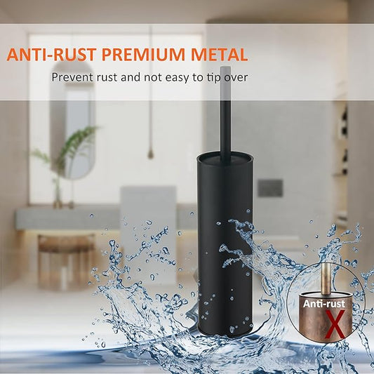 Toilet Brush and Holder Set Premium Material Toilet Bowl Cleaner Free Standing Toilet Bowl Brush and Holder