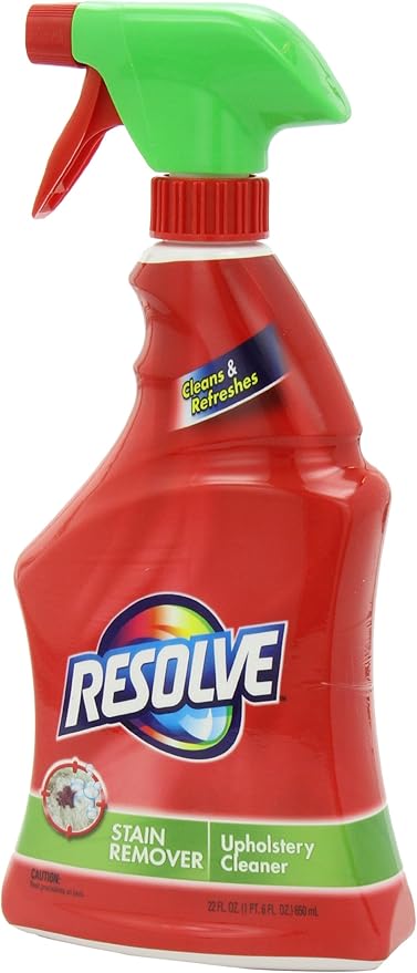 Resolve Carpet Cleaner,22 fl oz Multi-Fabric Cleaner and Upholstery Stain Remover,Carpet-Cleaner Spray,(Pack of 2)