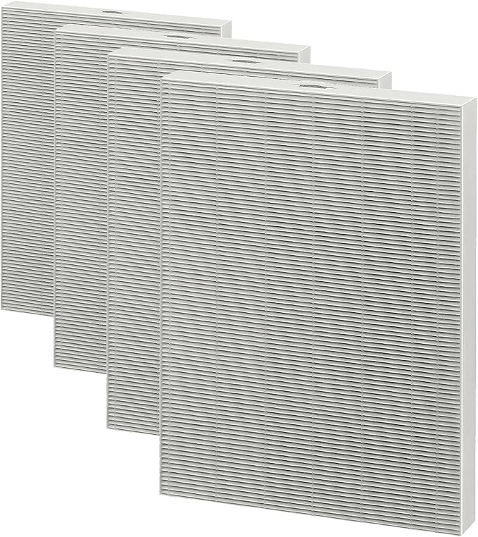 Fellowes AeraMax 200 Air Purifier True HEPA Authentic Replacement Filter with AeraSafe Antimicrobial Treatment (9287101) (Pack of 4)