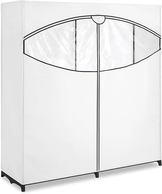 Whitmor Extra-Wide Clothes Closet, 60” with, White Cover