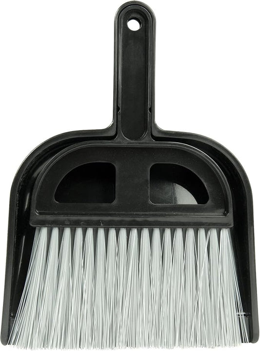 Detailer's Choice 4B3208 Broom and Dust Pan , Black