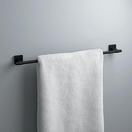 Franklin Brass Maxted (1-Pack) 24" Towel Rack for Bathroom, Matte Black Towel Bar for Bathroom Wall Towel Holder Rod Wall Mounted Bathroom Accessories MAX24-FB
