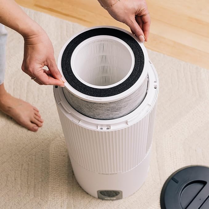 SHARK UA205 Nanoseal HEPA Air Purifier MAX with Clean Sense, Covers 1350 Sq Ft, XL Room, Captures 99.98% of Dust & Allergens, White (Renewed)