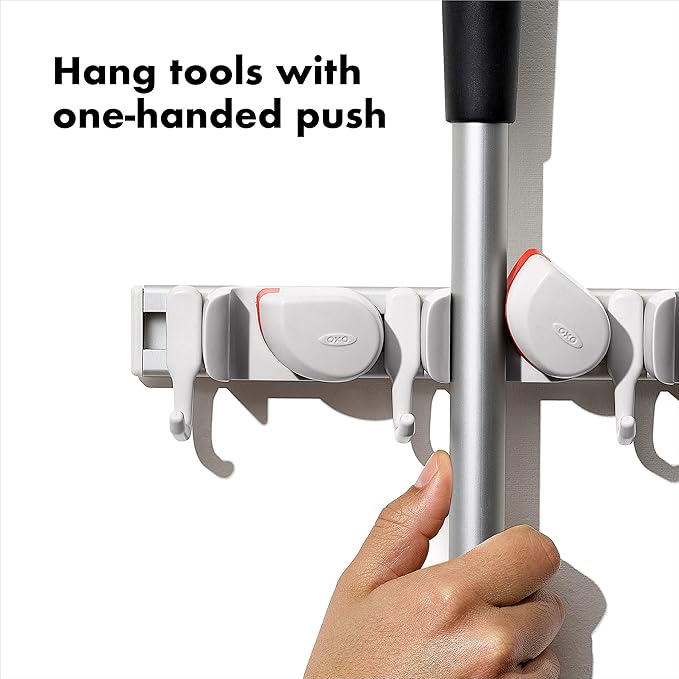 OXO Good Grips Wall-Mounted Mop and Broom Organizer (Pack of 12)