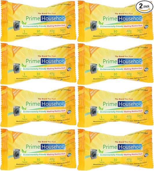 Eco-Friendly Washing Machine Cleaner, 8-XL-Tablets