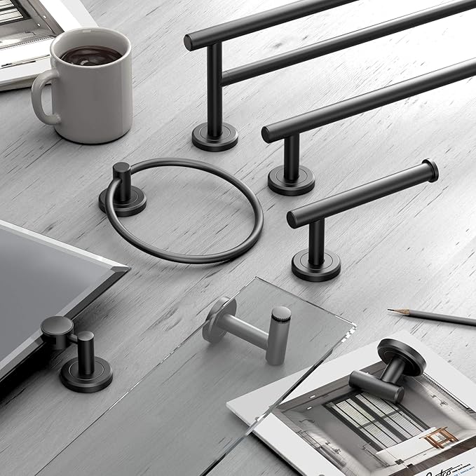 Gatco 4240A Latitude II, Towel Bar, 30”, Chrome | Wall Mount Towel Holder for Bathroom, Total Length 32.63"