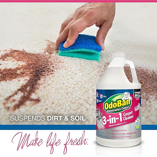 OdoBan 3-in-1 Carpet Cleaner, Made in the USA, 8 Gallons