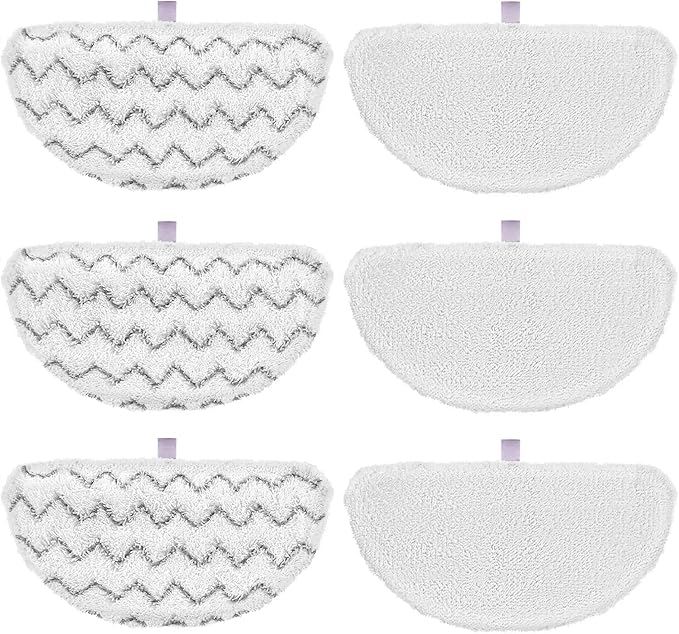 6 Pack 1940 for Bissell Steam Mop Pads for Bissell PowerFresh Steam Mop 1806 1544 1440 2075A 2685A 1940W 19404 Series, Model 19402 19408 1940a 1940f 1940q 1940t B0006 B0017, Part #5938#203-2633