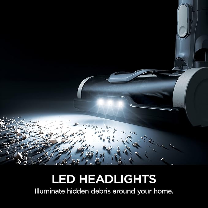 Shark Cordless Vertex Pro Lightweight Cordless Stick Vacuum with DuoClean PowerFins, HEPA Fitler, Anti-Allergen Complete Seal, LED Headlights, For Carpets & Hardfloors, Red, IZ662H