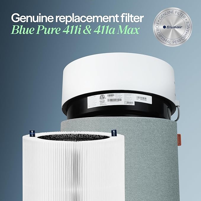 BLUEAIR Genuine Filter for Blue Pure 411i Max and 411a Max Air Purifiers
