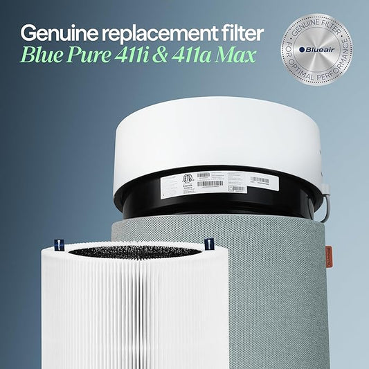 BLUEAIR Genuine Filter for Blue Pure 411i Max and 411a Max Air Purifiers
