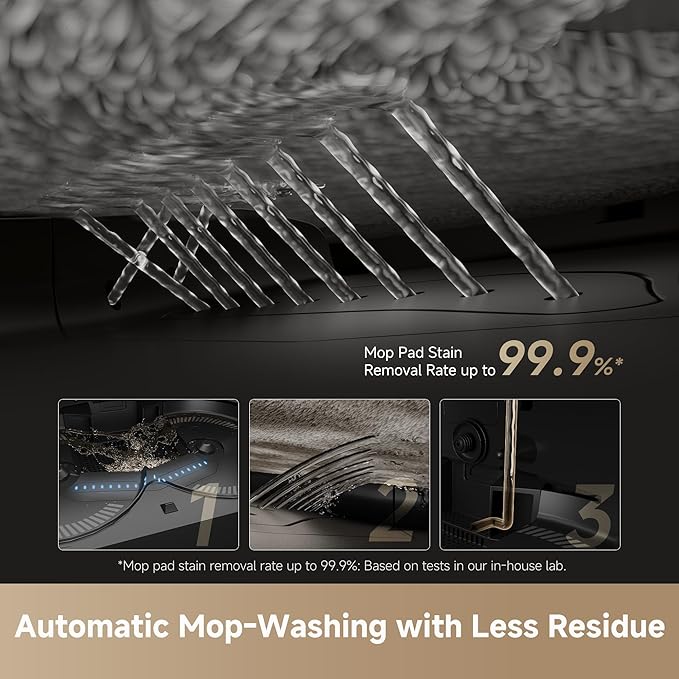 DREAME X50 Ultra Robot Vacuum and Mop with Auto-Empty and Mop Self-Cleaning, 20,000Pa Suction, Obstacle Avoidance and 360° Navigation, Corner to Edge Deep Cleaning, Detangling Brush