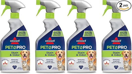 Bissell Pet Pro Stain and Odor Eliminator with Enzyme Action, 77X7F, 2 Count (Pack of 2)