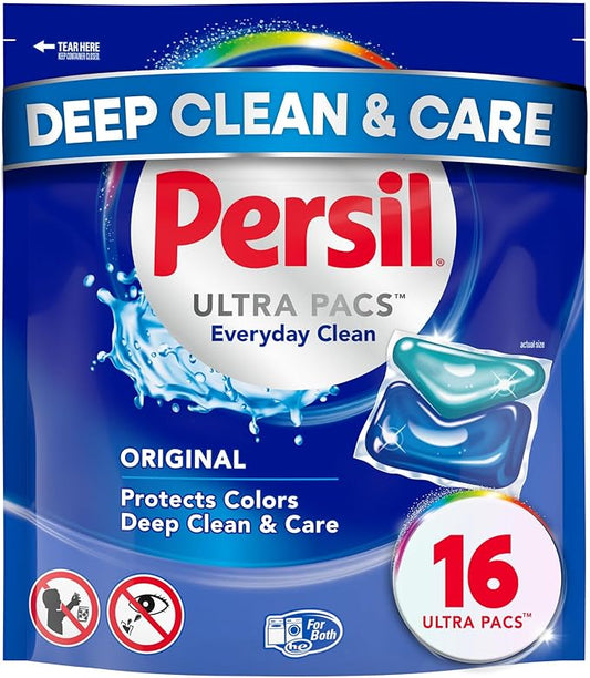 Persil Ultra Pacs Original Everyday Clean Laundry Detergent, 16 count
