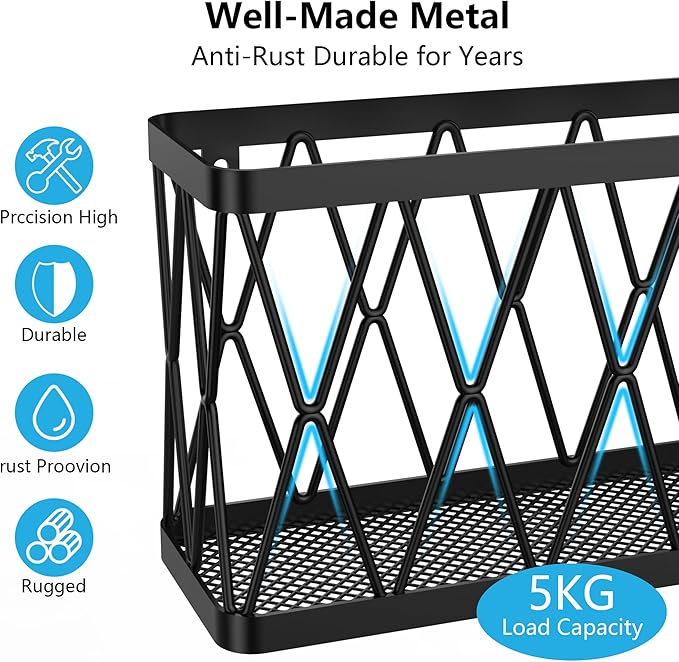 YIGII Adhesive Cabinet Door Organizer, 4 Pack Lid Organizers Inside Cabinet Food Container/Tumbler Lid Organizer and Storage Cup Lids Holder for Kitchen
