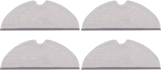 roborock 4 Pack Microfiber Mop Cloths for Q 5, Q5 Pro, Q5 Pro+, Q7, Q7Max, Q8Max, Q8Max+, E Series, S5, S5 Max, S 6, S6 Pure, S6 MaxV Robot Vacuum Cleaner, Mop Pad Replacement Accessories