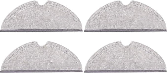 roborock 4 Pack Microfiber Mop Cloths for Q 5, Q5 Pro, Q5 Pro+, Q7, Q7Max, Q8Max, Q8Max+, E Series, S5, S5 Max, S 6, S6 Pure, S6 MaxV Robot Vacuum Cleaner, Mop Pad Replacement Accessories
