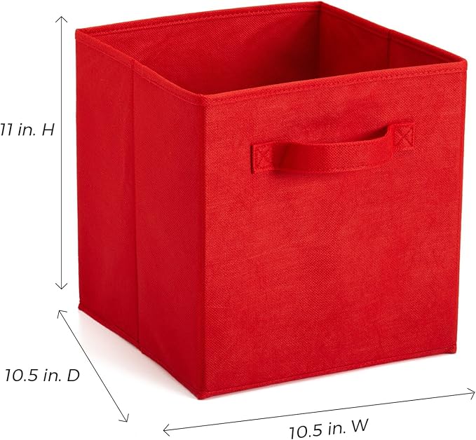 ClosetMaid 18656 Cubeicals Fabric Drawer, Red, 2-Pack