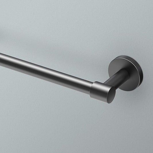 Gatco 4660MX Reveal 24" Towel Bar, Matte Black | Wall Mounted Towel Holder for Bathroom, Total Length 26.13"