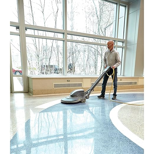 3M Buffer Floor Pad 5100, Red, 20", 5/Case, Removes Soil, Scratches, Scuff, and Black Shoe Heel