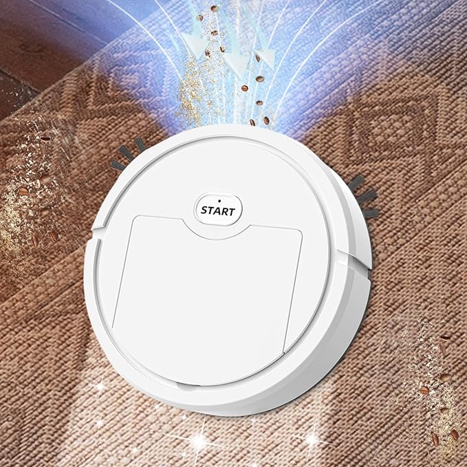 Robot Vacuum and Mop, Robot Vacuum Cleaner, Smart Automatic Sweeping, Multifunctional Structure, Compact & Mini Size, Quality Effecient Cleaning, Lazy-Friendly Cleaning Solution