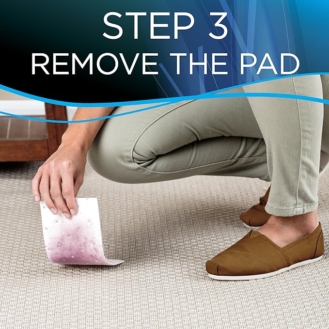 Bissell Stomp 'N Go Pet Lifting Pads + Oxy for Stain Removal on Carpet & Area Rug Cleaning, 40 Pack
