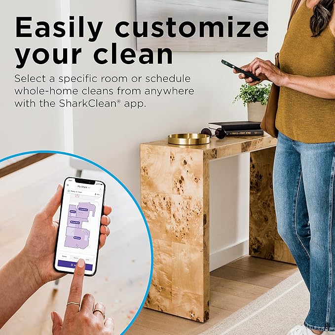 Shark R-RV2310 Matrix Robot Vacuum for Carpets and Hardfloors with Self-Cleaning Brushroll and Precision Mapping - Certified Refurbished