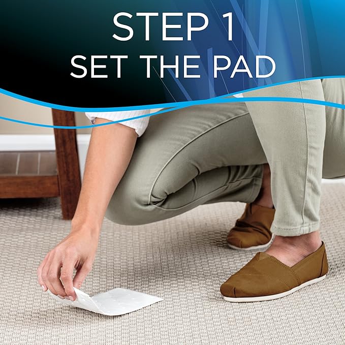 Bissell Stomp 'N Go Pet Lifting Pads + Oxy for Stain Removal on Carpet & Area Rug Cleaning, 40 Pack