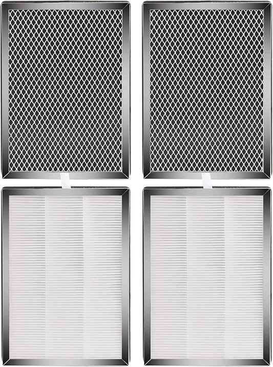 Fette Filter - Premium H13 True HEPA Replacement Filter Compatible with MA-25 Air Purifier with 3-in-1 filtration system. (Pack of 4)