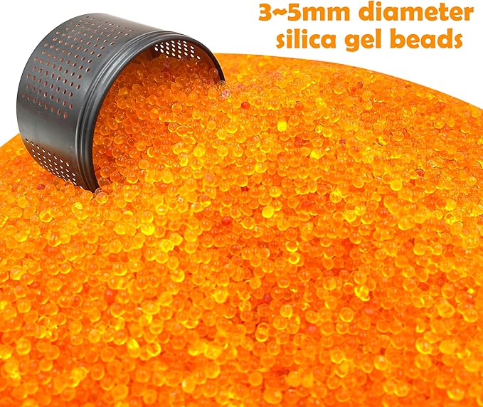 Gun Safe Dehumidifier 200g - Small Reusable Indicating Silica Gel Canister, Portable Moisture Absorber Prevents Corrosion for 27 Cubic Feet Gun Cabinets & Safes, Black