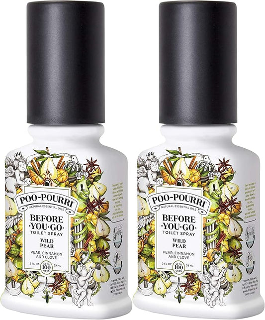 Poo-Pourri Before You Go Toilet Spray Wild Pear 2 Oz, 2 Pack