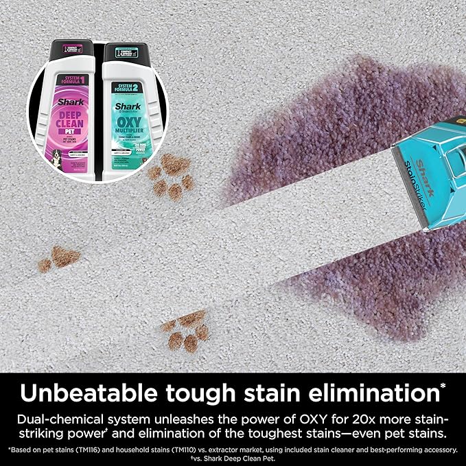Shark Carpet Xpert Hair Pro with Stain Striker, Upright Carpet, Area Rug & Upholstery Cleaner, Carpet Shampooer, 4 Tools, Copper, EX301