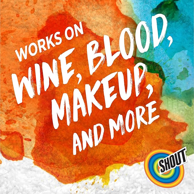 Shout Advanced Laundry Stain Remover Gel for Clothes Laundry, Breaks down stubborn, dried-in, and tough stains - 22oz Spray (Pack of 3), Packaging May Vary