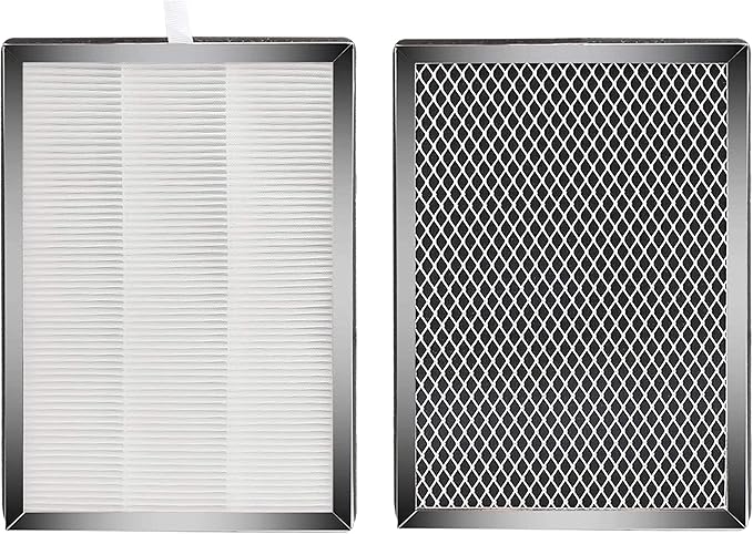Fette Filter - Premium H13 True HEPA Replacement Filter Compatible with MA-25 Air Purifier with 3-in-1 filtration system. Includes 2 Hepa Replacements for models 25/US B1/S1/W