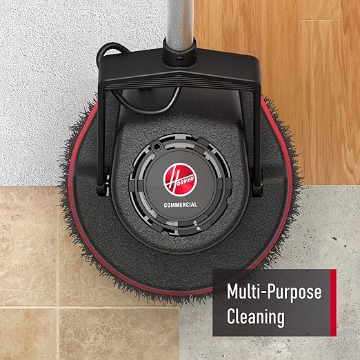 Hoover Commercial Orbiter Hard Floor Cleaner Machine, Multi-Purpose Hardwood Wood Laminate Carpet Tile Concrete Grout Marble Floor Cleaning, CH80100, Black