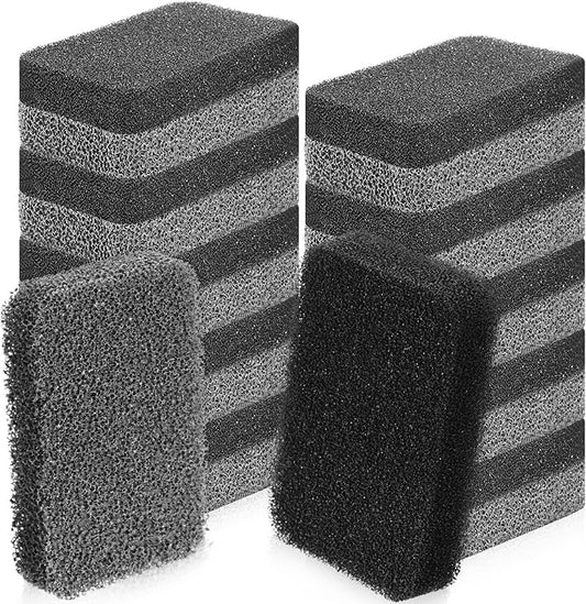 Tioncy 20 Pcs Silicone Scrubbing Sponges Bulk Heavy Duty Silicone Dish Sponges Non-Scratch Kitchen Dish Scrubbers, Odor-Free, Multi-Surface Safe, Cleaning for Dishes, Nonstick Pots, Countertops