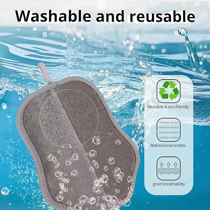 2025 Upgrade Electrostatic Pet Hair Removal Glove, A Reusable Pet Hair Remover Tool for Cats & Dogs, Clothing, Couches, Carpets, and Car Seats(Pink Glove, Cat Keychain)