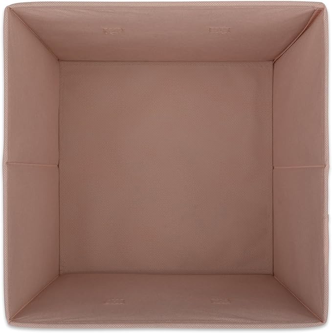 DII Non Woven Fabric Storage Bin Collection Collapsible Organizer Cube, Small Set, 13x13x13", Millennial Pink, 2 Count