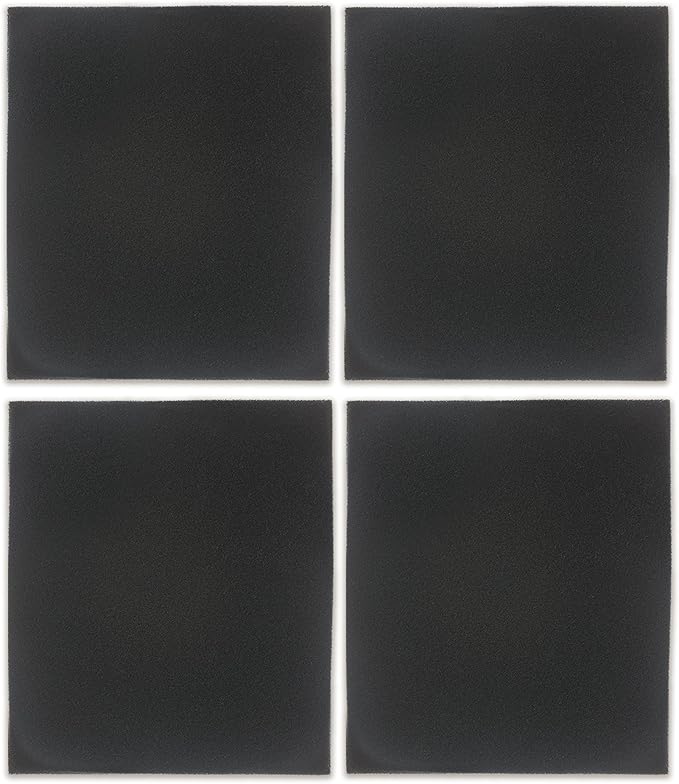 Fette Filter - Compatible 4 Pre-Filters with Activated Carbon for Vornado Air Purifiers AC300, AC350, AC500, AC550, PCO200, PCO300 and PCO500 Replaces Part # MD1-0023 (4 Carbons)