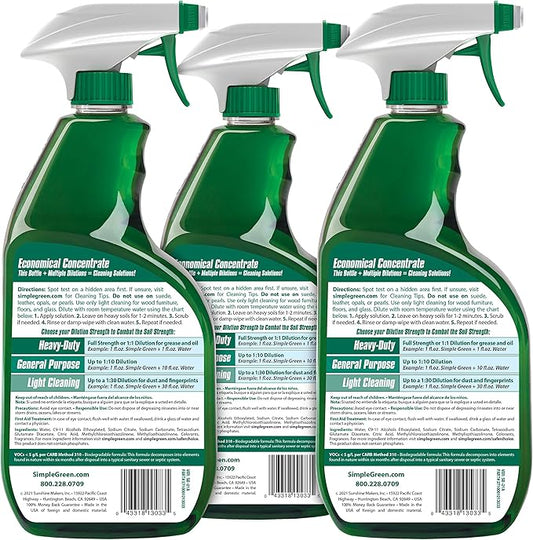 Simple Green AllPurpose Cleaner, 32 Fl Oz (Pack of 3), Original