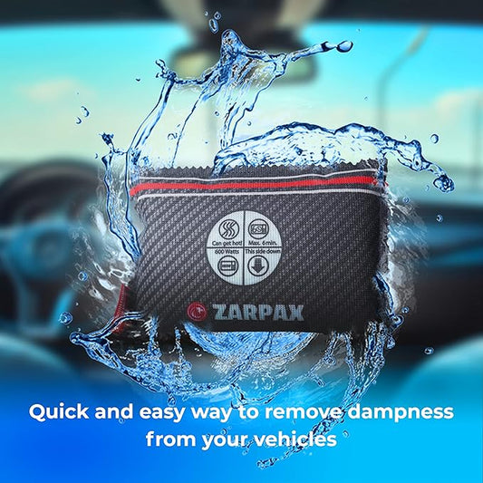 Reusable Car Dehumidifier Bag (2 Pack) Rechargeable Dehumidifier bags for Car, Trucks, and RVs - Prevent Damp & Moisture on Windscreens - Leakproof Moisture Absorber for Car and Home