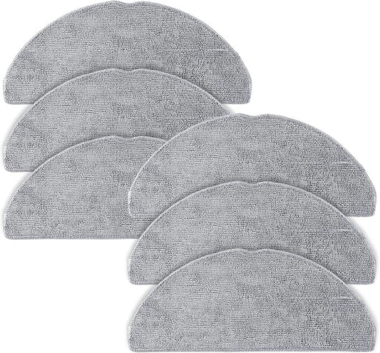 VIEWALL 6 Pack Microfiber Mop Cloths Compatible with Roborock Q7 M5 / Q7 M5+ / Q7 L5 / Q7 L5+ Robot Vacuum Cleaner, Reusable Mop Cloths Replacement Accessories(Not for Q7 / Q7 MAX / Q5 MAX)