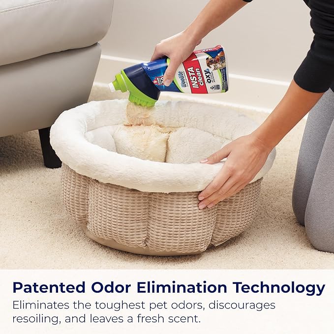 Bissell InstaClean Oxy Pet Spot and Stain Remover with Brush Head, 4 pack, 17409